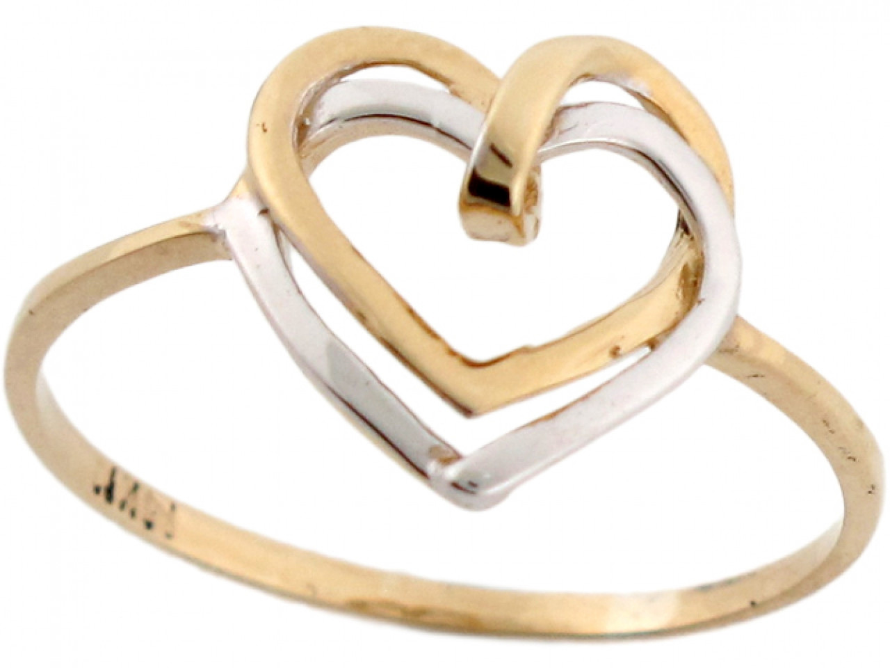 SPE Gold - Double Heart Shaped Gold Ring Online - Poonamallee