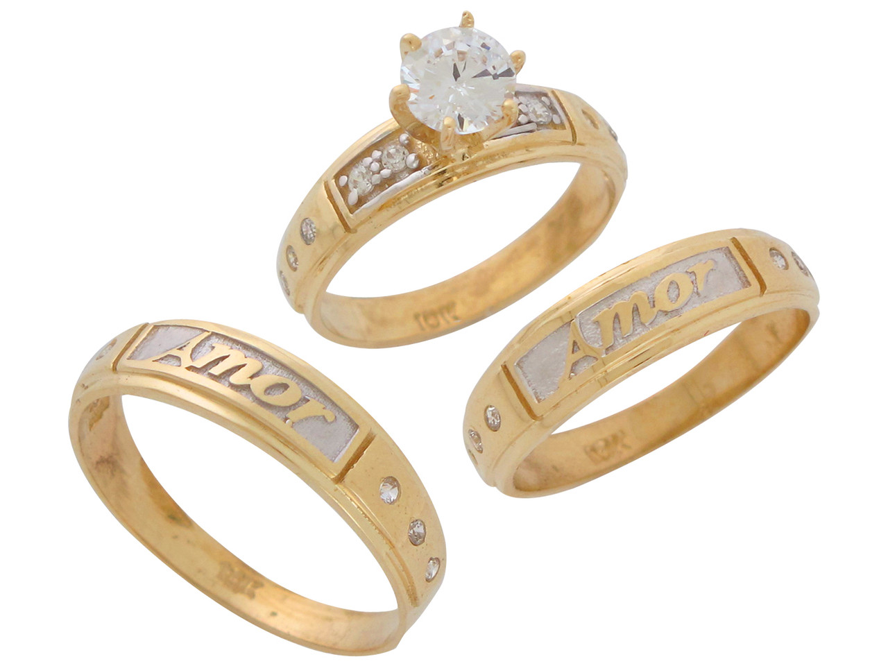 Stackable Name Rings with Birthstones (Gold Plated, Round) - Talisa Jewelry
