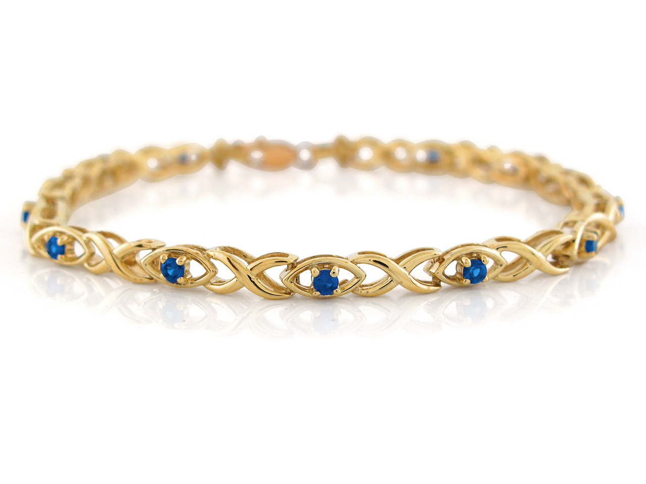 Ladies Real Criss Cross X Design Bracelet (JL# B10654) - Jewelry