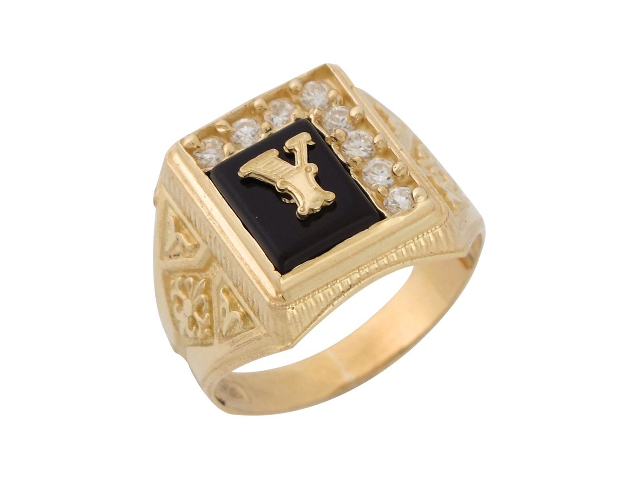 Y letter clearance gold ring