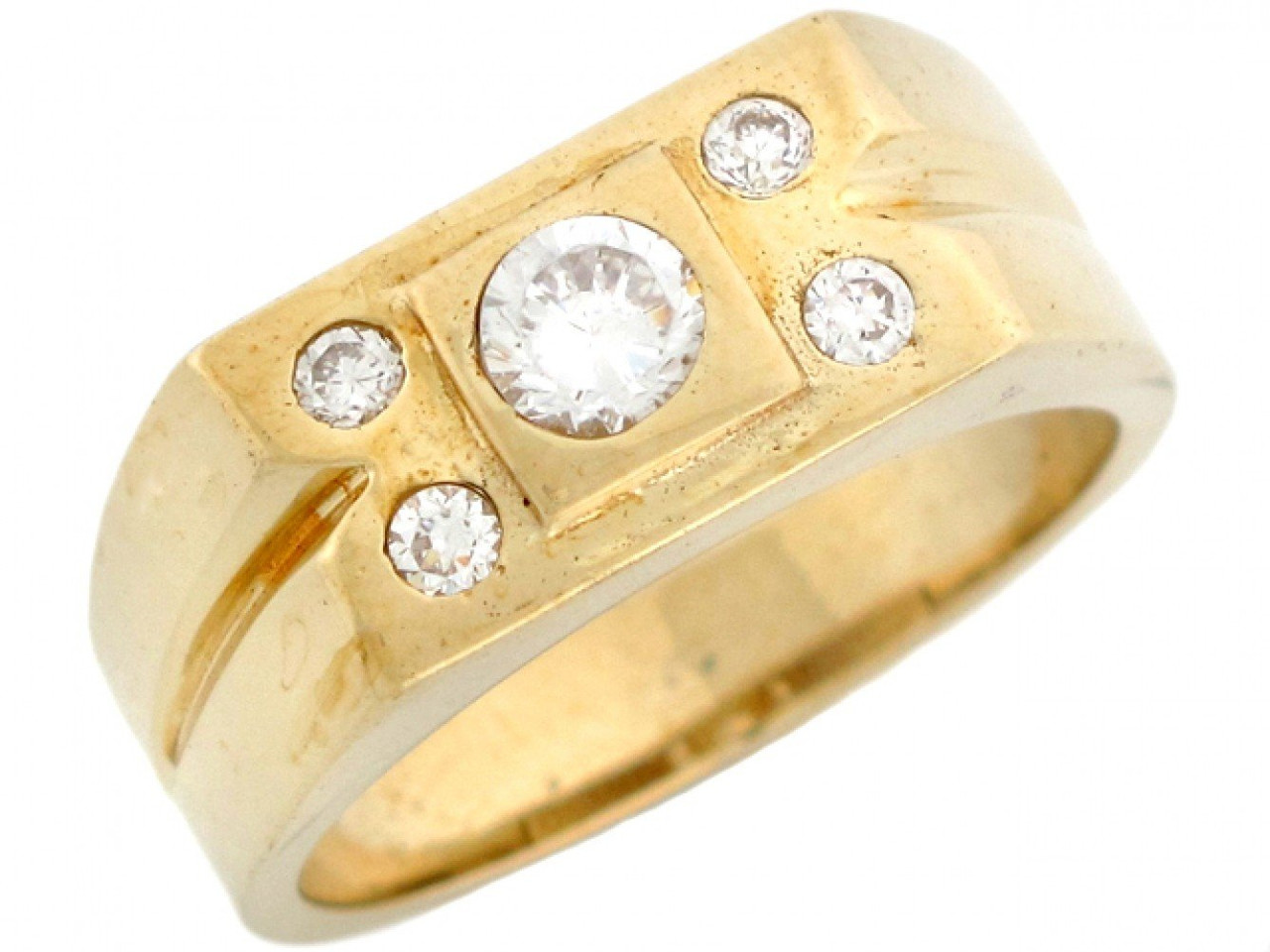 Buy quality 22kt gold cz fancy gents ring gk-r05 in Banda