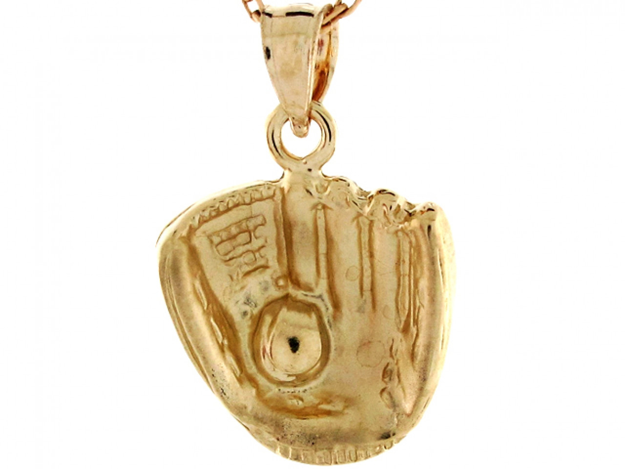 Yellow Real Gold Baseball Mitt Glove 