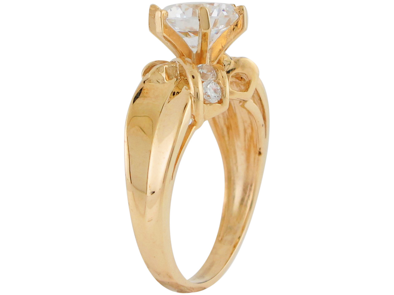 Ladies Accented Bow Tie Design Engagement Ring (JL R10947