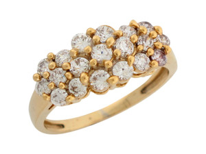 Brilliant Cluster Design Band Ladies Ring (JL# R7934) Brilliant Cluster Design Band Ladies Ring (JL# R7934)