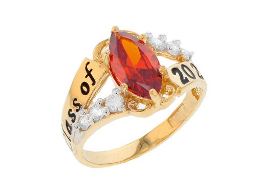 Simulated Birthstone Class of 2023 Graduation Ring (JL# R2510)