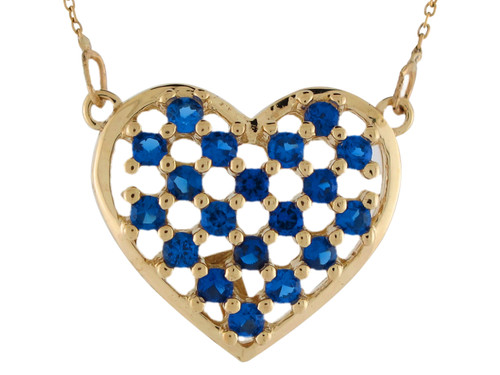 Brilliant Studded Ladies Stunning Heart Necklace (JL# N10011)