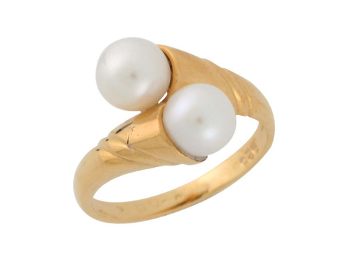 Gorgeous Genuine Cultured s Ladies Bypass Ring (JL# R8951)