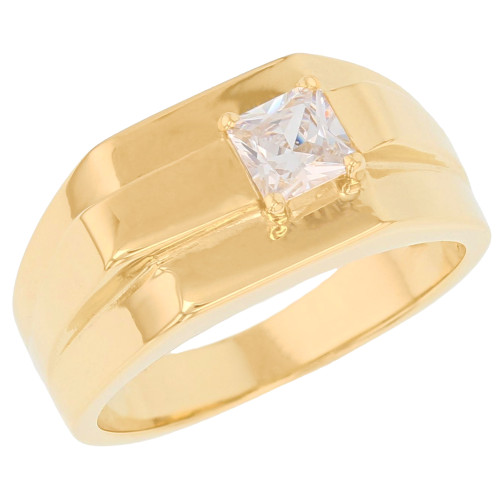 Square Modern Contemporary Simple Classy Mens Ring (JL# R8933)
