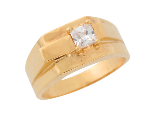 Square Modern Contemporary Simple Classy Mens Ring (JL# R8933)