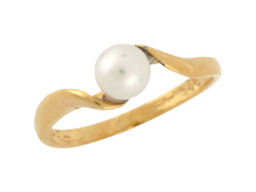 Cultured Simple Classic Design Ladies Bypass Ring (JL# R8885)
