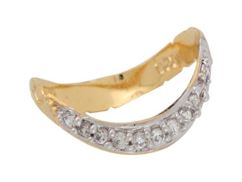 Two Tone Gold Nugget Style Band Superb Ladies Ring (JL# R8584)
