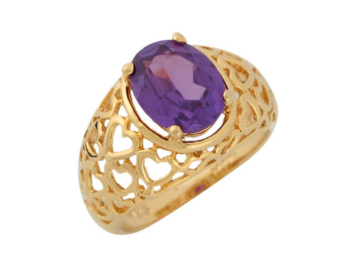 Filigree Hearts Cute Ladies Every Day Ring (JL# R8501)