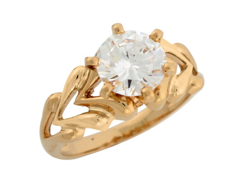 Solitaire Ladies Fancy Wedding Engagement Ring (JL# R7954)