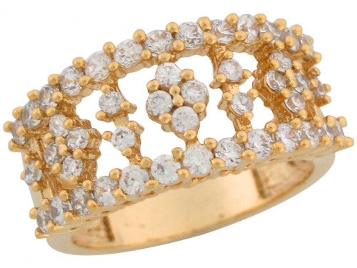 Round Cut Wide Band Ladies Celebration Ring (JL# R7516)