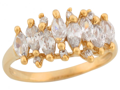 Marquise and Round Cut Ladies Anniversary Ring (JL# R7469)