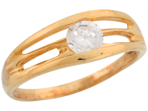 Round Cut Elegant Triple Band Design Engagement Ring (JL# R7416)