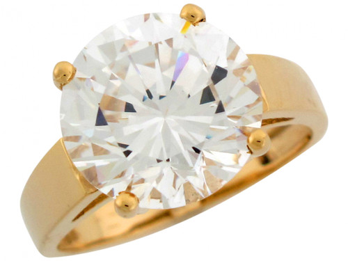 Round CZ Solitaire Fashion Engagement Cocktail Ring (JL# R7168)