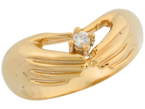 Claddagh Unique Design Beautiful Ladies Ring (JL# R7115)