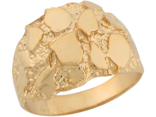 Real Brilliant Rich Dome Design Womens Nugget Ring (JL# R6580)