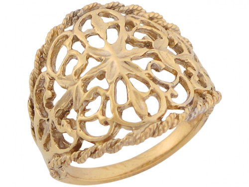 Filigree Regal Celtic Designer Unique Ladies Ring (JL# R6304)