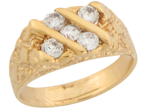 Real Cluster Nugget Designer Baby Ring (JL# R6027)