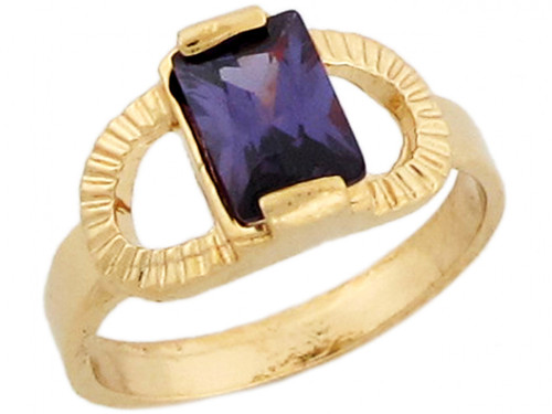 Real Gold Birthstone Pretty Baby Ring (JL# R5748)