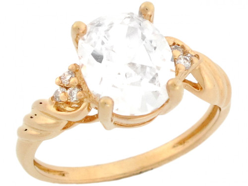 White 4.2ct CZ Elegant Engagement Ladies Ring (JL# R3914)
