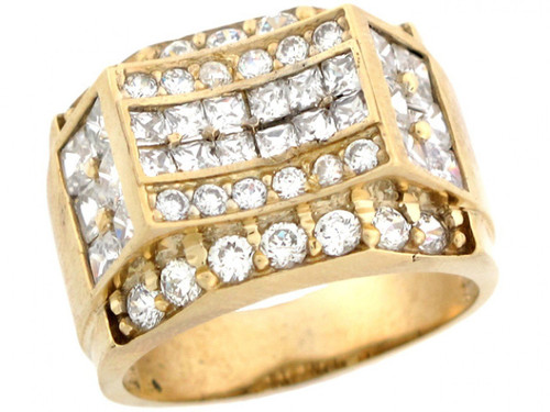 Cluster Cradle Stylish Mens Ring (SKU# R3829)