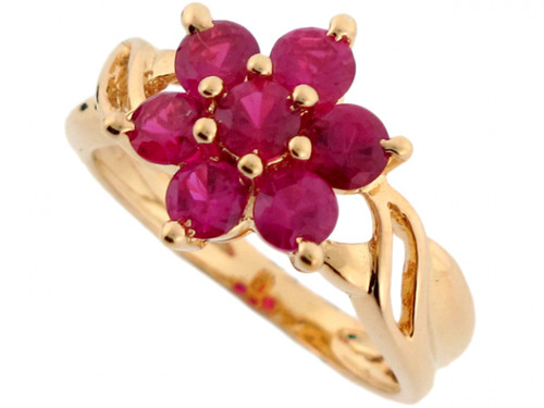 Real Solid Flower Ring (JL# R3558)