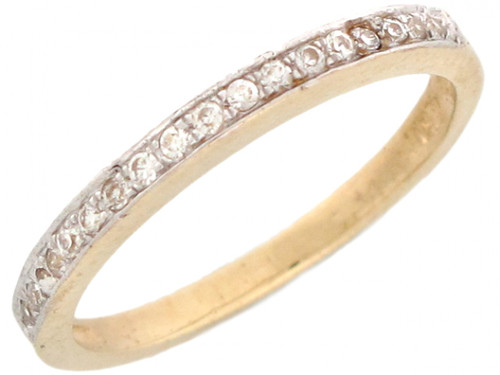 Gorgeous Round CZ Pave Wedding Band (JL# R3398)