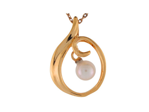 Cultured Simple Round Sliding Bypass Charm Pendant (JL# P9040)