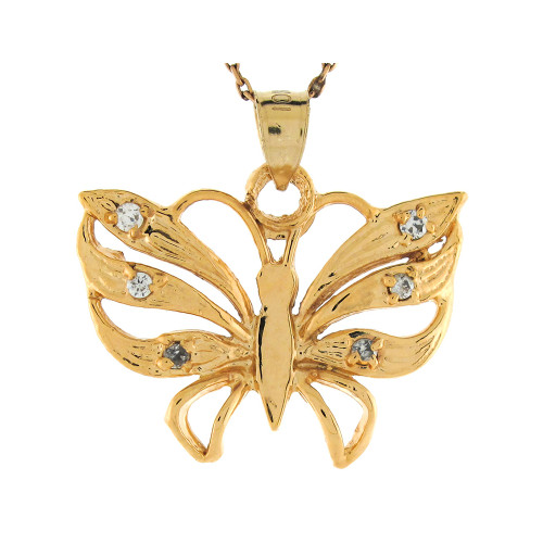 Floating Butterfly Charm Pendant (JL# P7972)