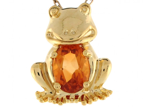 Cute Fun Frog 1.47cm Slide Charm Pendant (JL# P6953)