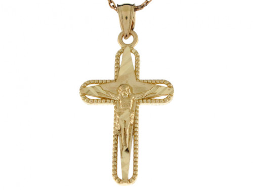 2.1cm Jesus Christ Crucifix Nice Pendant Charm (JL# P6749)