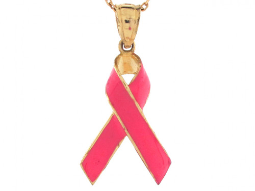 Real Pink Breast Cancer Survivor 2.7cm Charm Pendant (JL# P6429)