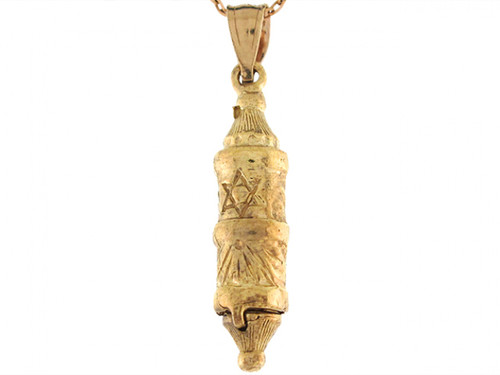 2.81cm Long Mezuzah Scroll Jewish Charm Pendant (JL# P4927)