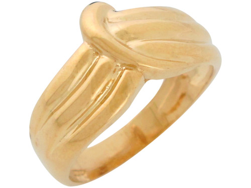 Ladies Stunning Modern Wave Knot Design High Polish Ring (JL# R10854)