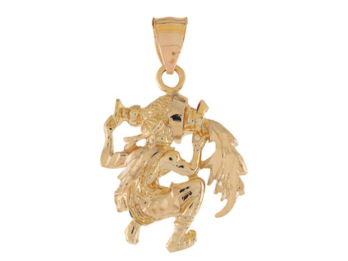 Brilliant Diamond Cut Zodiac Sign Pendant (SKU# P11381)