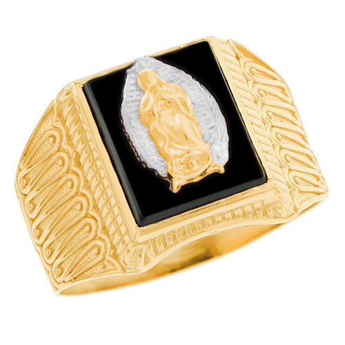 Lady Guadalupe Virgin Mary Religious Mens Ring (JL# R8428)