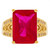 Two Tone Gold Womens Cocktail Heart Ring (SKU# R1408)