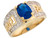 Two Tone Gold CZ Accent Greek Key Birthstone Ring (JL# R1685)