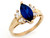 Solid Gold Birthstone CZ Marquise Ring (JL# R1717)