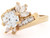 Gold 7mm CZ Baguette Channel Set Engagement Ring (JL# R1727)