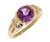 SOLID RED CZ RIGHT HAND RING JEWELRY (JL# R1731)