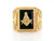 SOLID MASONIC MENS RING JEWELRY (JL# R1760)