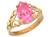 Simulated Pear Cut Tourmaline Ladies Fancy Butterfly Filigree Ring (JL# R10563)