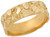 Unisex Impressive 6mm Wide Diamond Cut Nuget Design Ring (SKU# R10464)