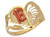 Two-Tone Gold Majestic Diamond Cut Sweet 16 Young Lady Heart Ring (SKU# R10270)
