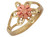 Two-Tone Gold Ladies Stunning Rope Design Diamond Cut Flower Ring (JL# R10227)