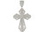 Magnificent Accented Huge Double Latin Cross Pendant (JL# P9879)